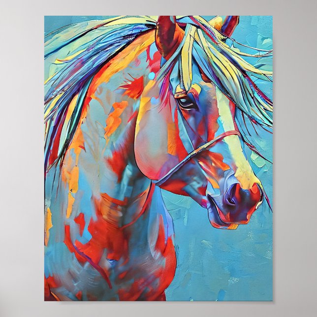 Blue horse  poster (Front)