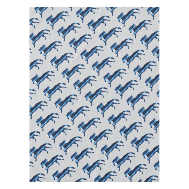 Blue Horse Tablecloth (Front)
