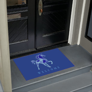 Blue Horse - Welcome Doormat
