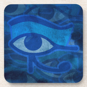 Blue Horus Eye Coaster