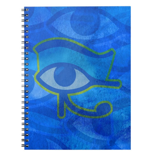 Blue Horus Eye Notebook (Front)