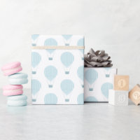 Blue Hot Air Balloon Baby Shower