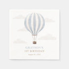 Blue Hot Air Balloon Birthday
