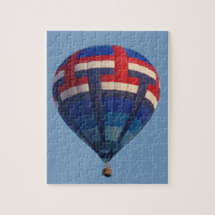 Blue Hot Air Balloon Jigsaw Puzzle