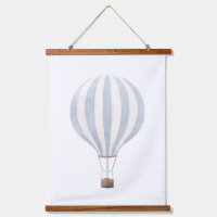 Blue Hot Air Balloon Nursery Decor