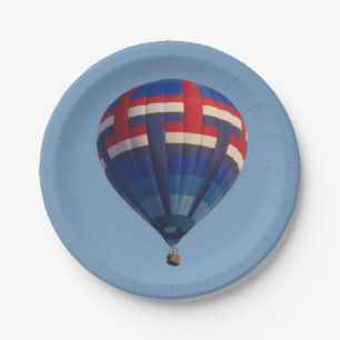 Blue Hot Air Balloon Paper Plates