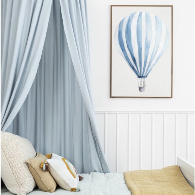 Blue hot air balloon poster (Creator Uploaded)