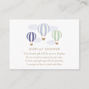 Blue Hot Air Balloons Display Shower Enclosure Car