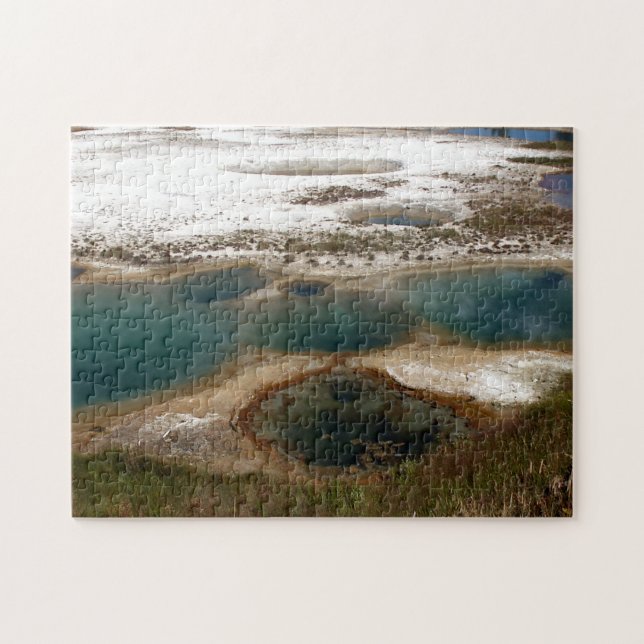 Blue Hot Springs Yellowstone Jigsaw Puzzle (Horizontal)