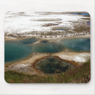 Blue Hot Springs Yellowstone Mouse Pad