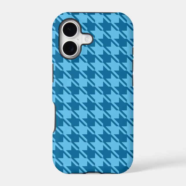 Blue Houndstooth Repeating Pattern (Back)