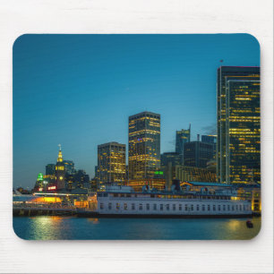 Blue Hour in the City Mouse Pad