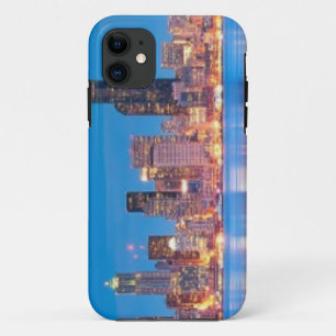 Blue hour view of downtown Seattle iPhone 11 Case