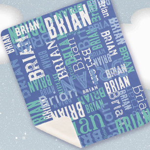 Blue Hues Sherpa Blanket