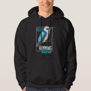 Blue Humming Bird Bird Bird Hoodie