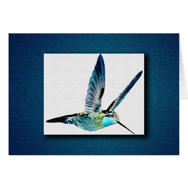 Blue Hummingbird (Front Horizontal)