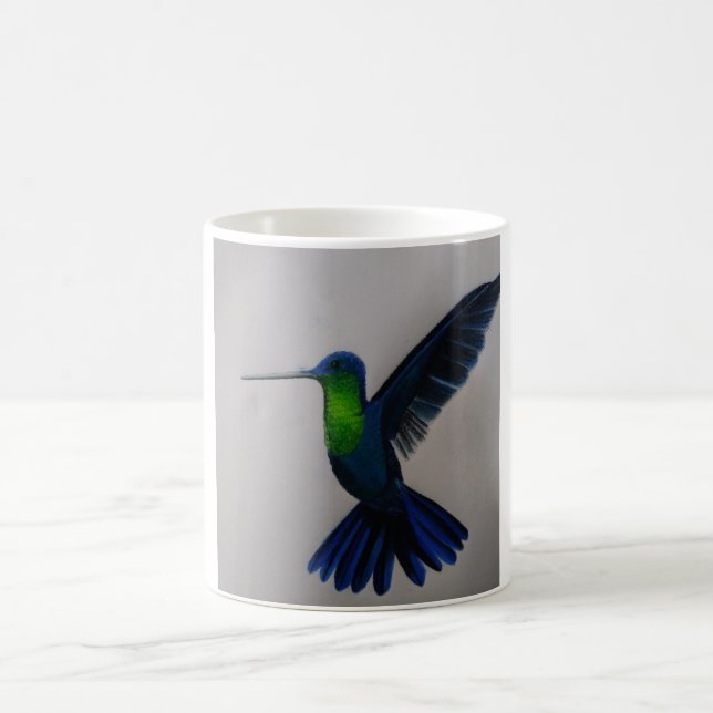 Blue Hummingbird Coffee Mug (Center)