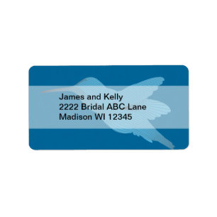Blue Hummingbird Label