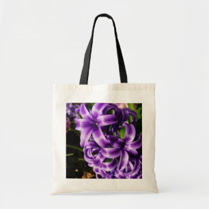 Blue Hyacinth II Spring Floral Tote Bag