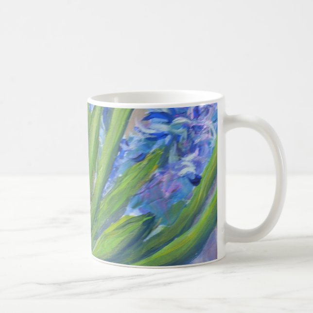 Blue hyacinths coffee mug (Right)