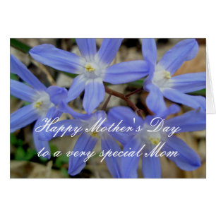 Blue Hyacinths Happy Mother's Day Greeting Card