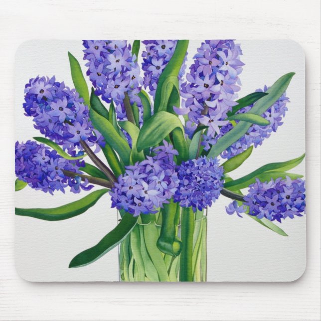 Blue Hyacinths Mouse Pad (Front)
