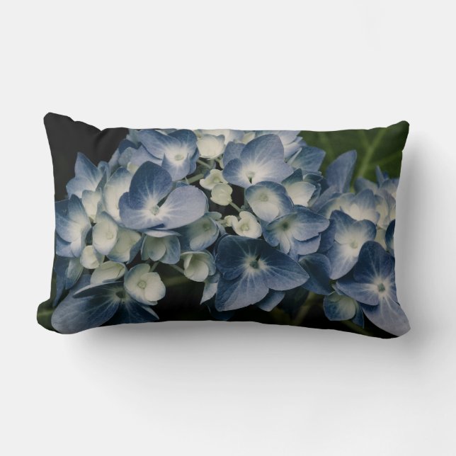 Blue Hydrangea 8514 Lumbar Cushion (Front)