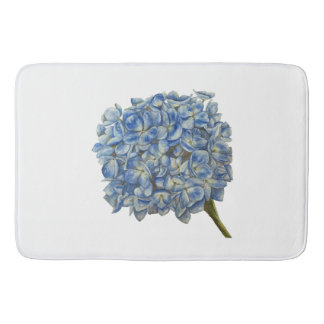 Blue Hydrangea Bath Mat