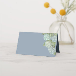 Blue hydrangea Blank Place Cards
