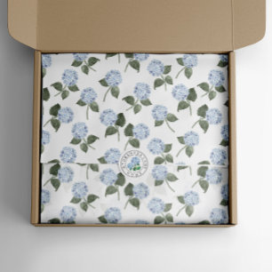 Blue Hydrangea Bloom Floral  Tissue Paper