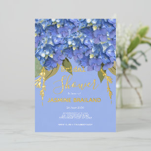 Blue Hydrangea Blooms Personalised Bridal Shower
