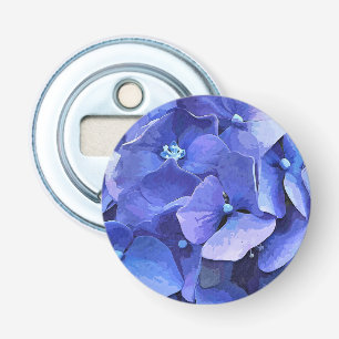 BLUE HYDRANGEA  BOTTLE OPENER