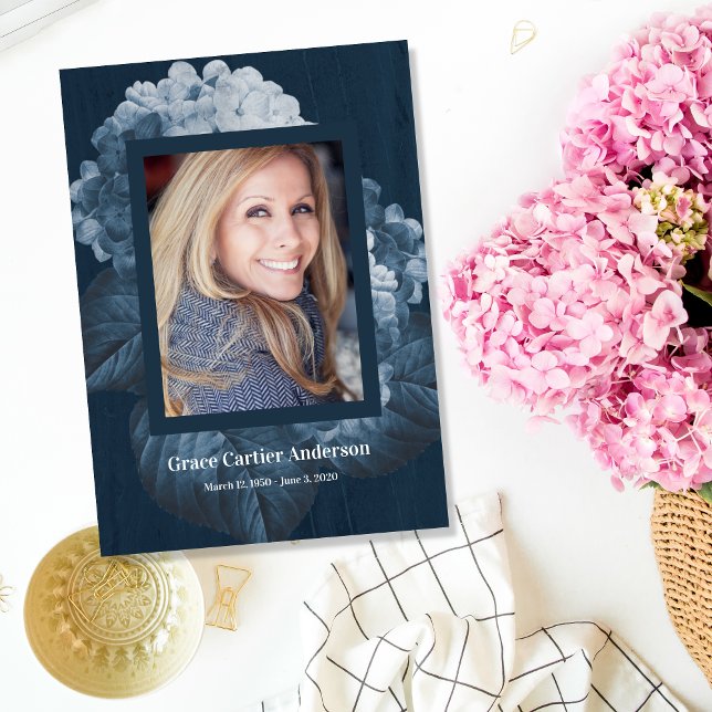 Blue Hydrangea Celebration of Life Program (Creator Uploaded)