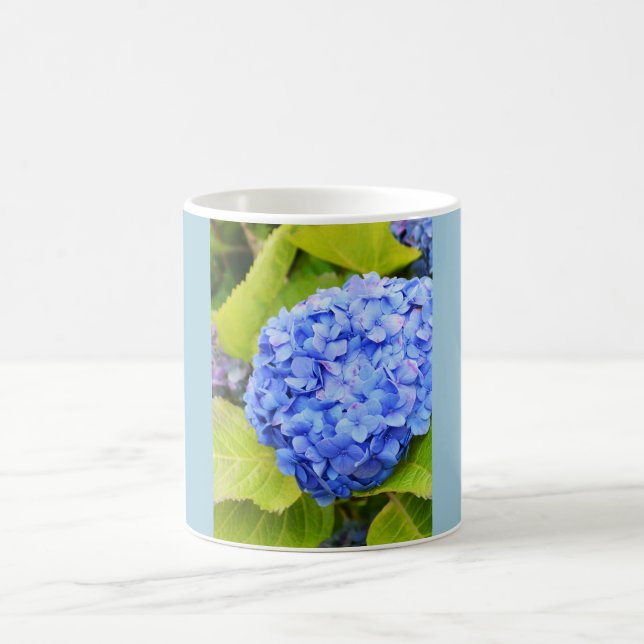 Blue hydrangea coffee mug (Center)