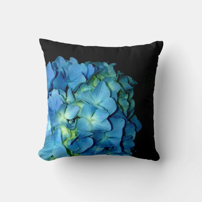 Blue Hydrangea Cushion (Front)