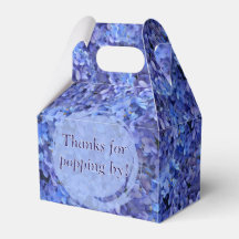 Blue Hydrangea Favour Gable Box