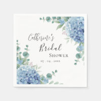 Blue Hydrangea Floral Bridal Shower
