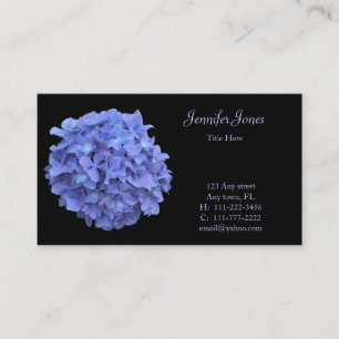 Blue Hydrangea Floral Business Card
