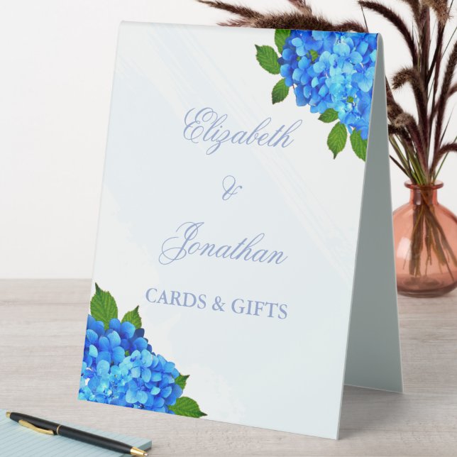 Blue Hydrangea Floral Wedding (In SItu (Table))