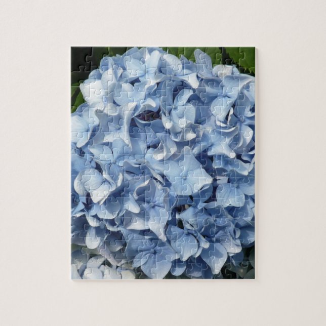Blue Hydrangea Flower Jigsaw Puzzle (Vertical)