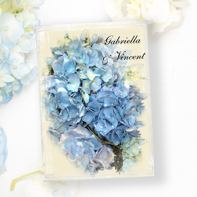 Blue Hydrangea Flower Wedding Invitation (Creator Uploaded)