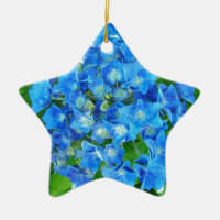 Blue hydrangea flowers. Floral photography.