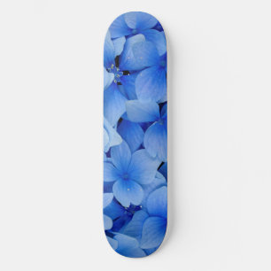 Blue Hydrangea Flowers Skateboard