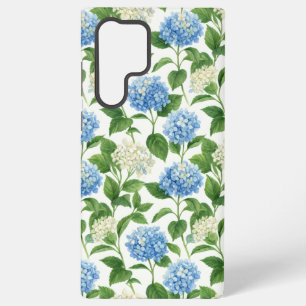 Blue Hydrangea Garden Watercolor Floral Samsung Galaxy Case