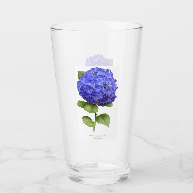 Blue Hydrangea Glass (Front)
