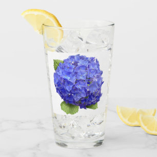 Blue Hydrangea Glass