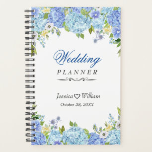 Blue Hydrangea Greenery  Floral Wedding Planner
