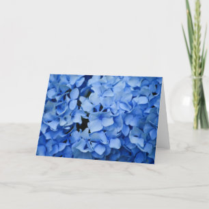 Blue Hydrangea Greeting Card