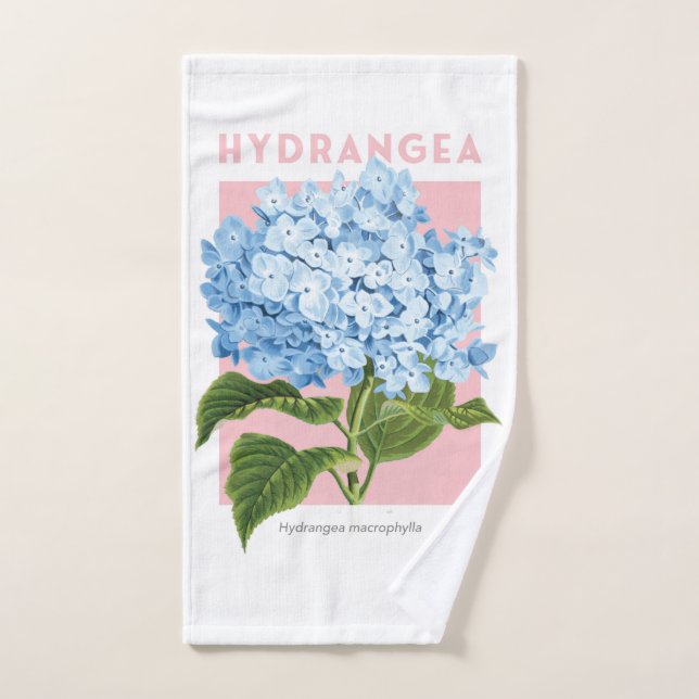 Blue Hydrangea Hand Towel (Hand Towel)