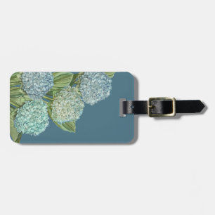 Blue Hydrangea Luggage Tag